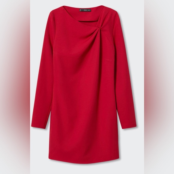 NWT MANGO Ruched detail dress - Picture 5 of 6